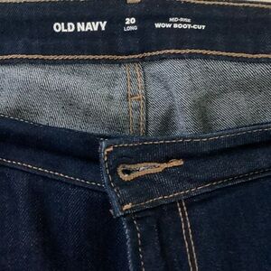 Old Navy Women's Mid-Rise Bootcut Jeans - Deep Indigo